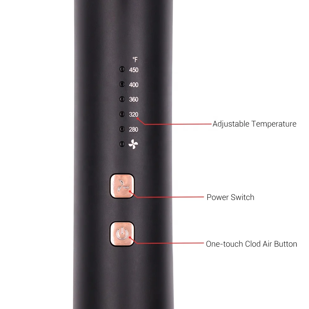 2 in 1 Professional Hair Flat Iron Straightener Hair Curler with Airflow Hair Styler