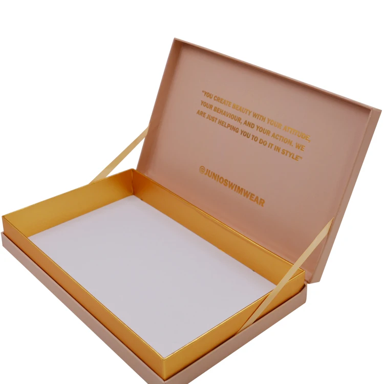 Wholesale Customized Logo Hair Extension Gift Cardboard Book-shaped Magnetic Box Packaging with Satin Silk Insert for Cosmetics