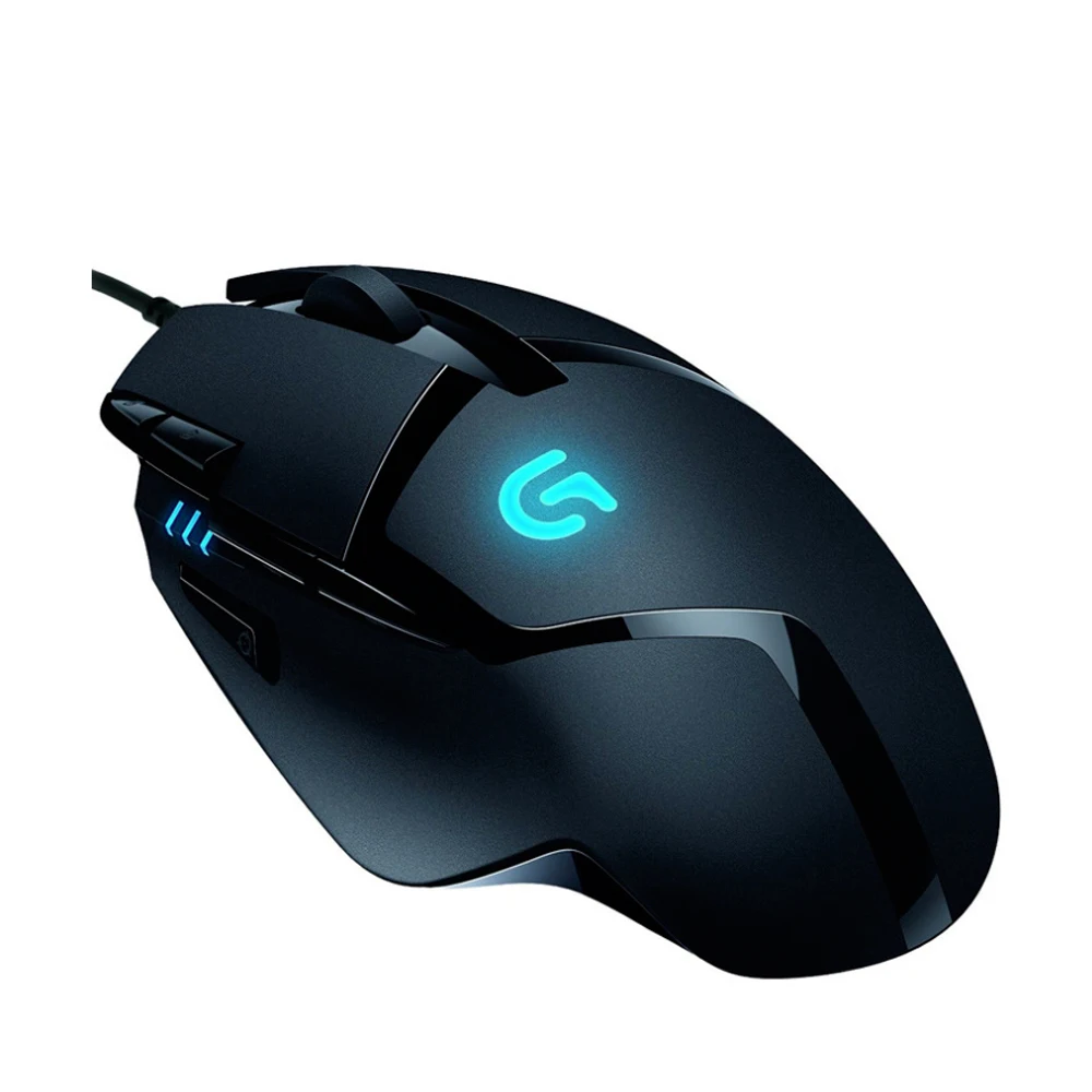 Original Logitech G402 Hyperion Fury Gaming Mouse Optical 4000DPI High Speed for PC Laptop Windows 10/8/7 Support Official Test