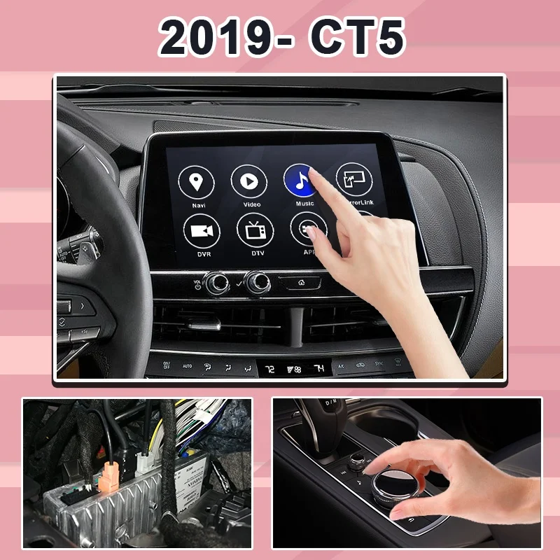 Android / CP AA interface for Cadillac CT5 2019- with gps navigation auto android optional CUE system by Lsailt