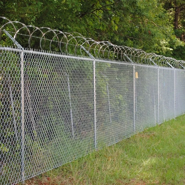 Factory Wholesale Hot Dip Galvanized Foot Chain Link Fence Low Maintenance Steel Wire with Carbon Steel Fencing for Gate Wire