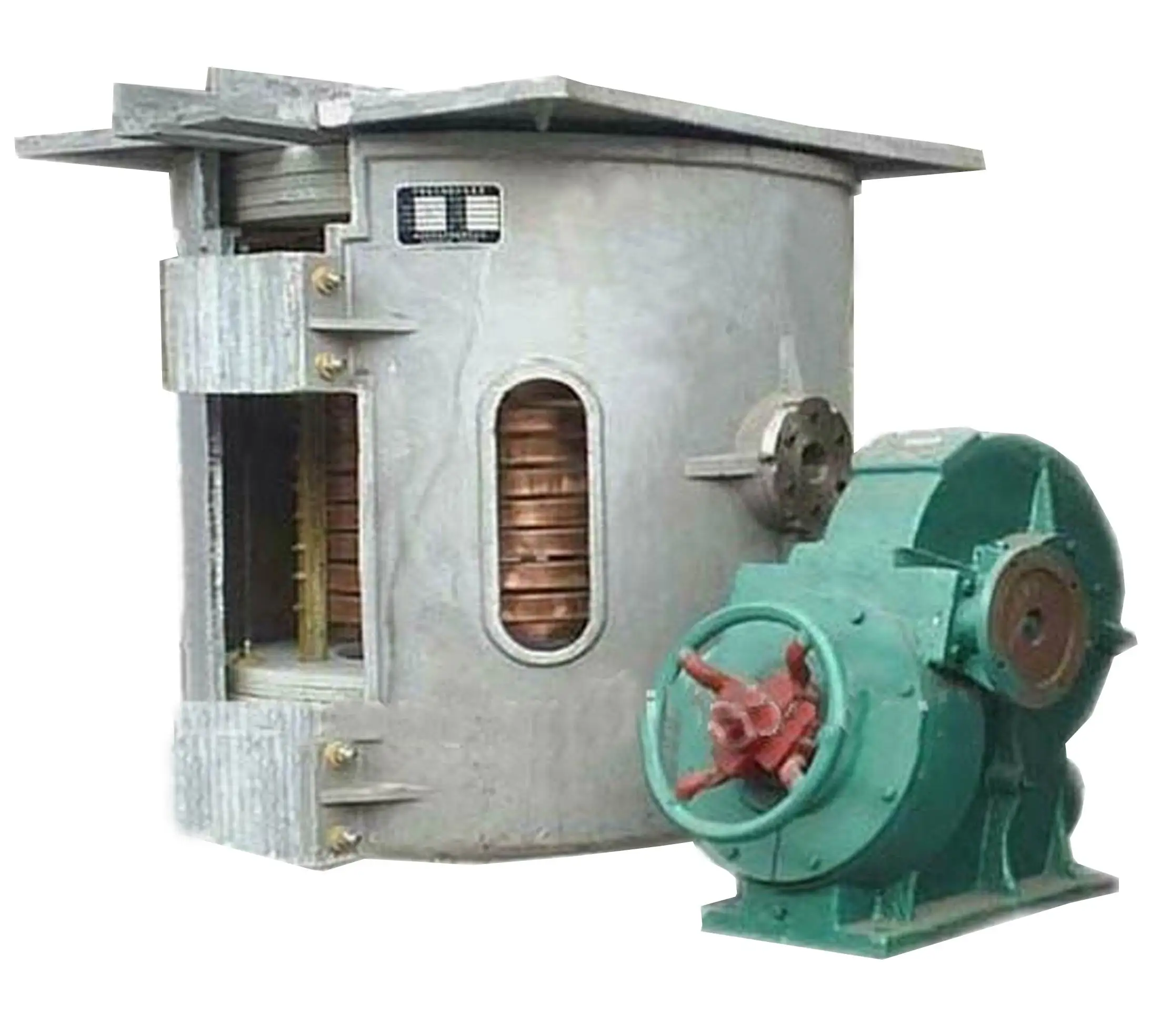 1 Ton Intermediate Frequency Aluminum Cans Melting Induction Furnace