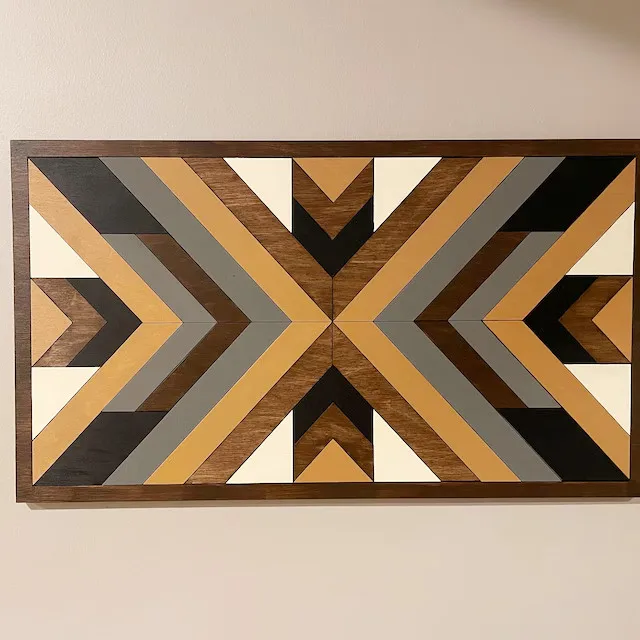 Making your own Mosaic laser cut wooden  DIY Quilt Paint Kit for Adult