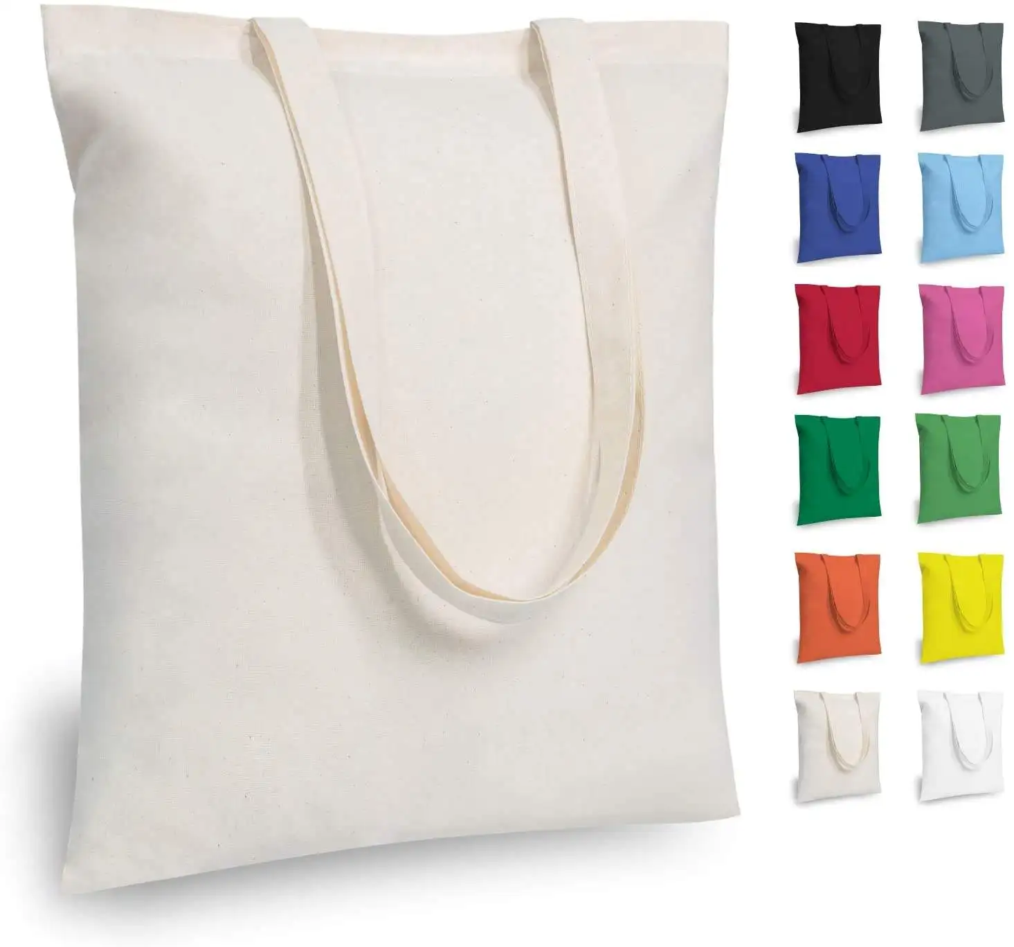 Wholesale Custom Print Logo Cheap reusable Shopping Bags Cotton Canvas Tote Bag