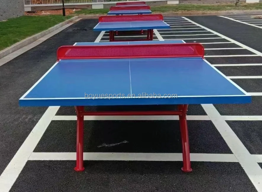 Outdoor Sports Park blue and White Table Ping Pong Table Billard Ping Pong