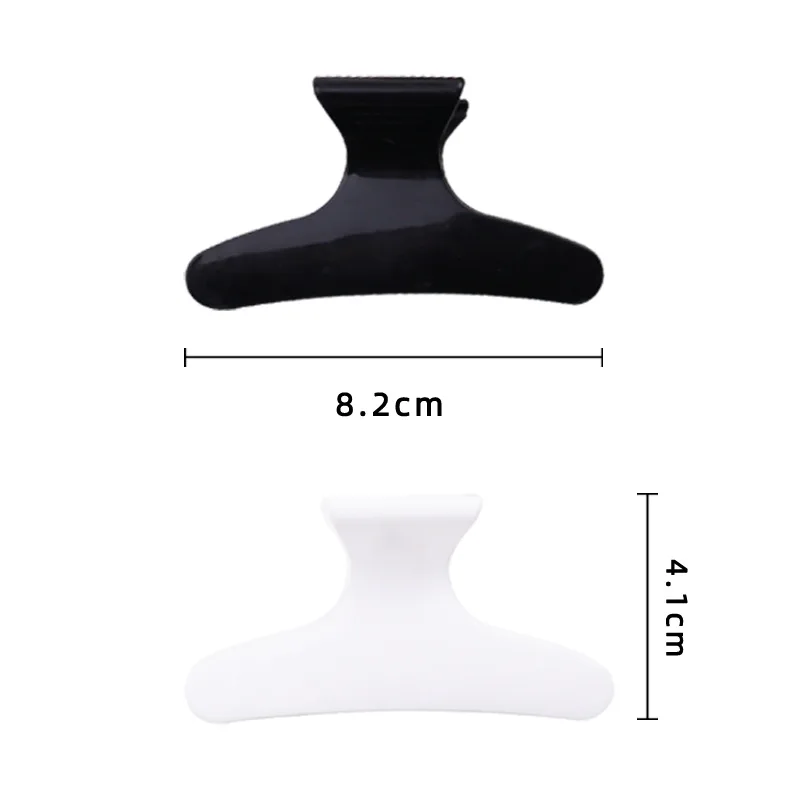 Wholesale Custom LOGO Plastic Salon Barer Hair Styling Hair Accessories Claw Clamp Grip Butterfly Hair Clip