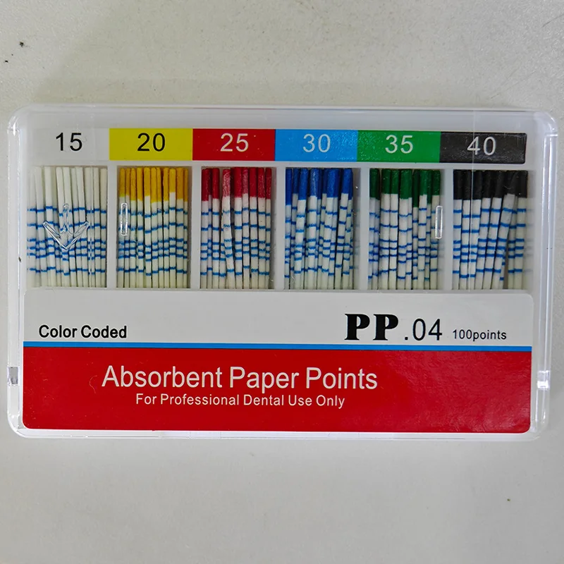 Dental gutta percha points/absorbent paper points with 02 04 06 Taper P Series Mixed Sizes