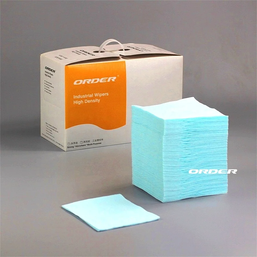 Replace Sontara STA75-06 turquoise quarter folded High Friction Woodpulp PET heavy-duty cleaning wipes