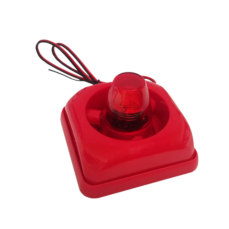 Alarm system Systematic fire detection alarm Fire strobe alarm Red blinking LED Wired  24v