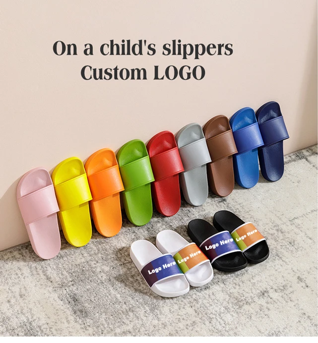 wholesale black slippers customized printed for sleepers chappal slipper oem pvc luxury slides mens slider men