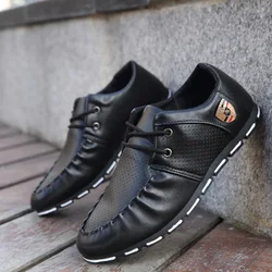 Factory spring men leather shoes british style mens shoe casual youth fashion male shoes