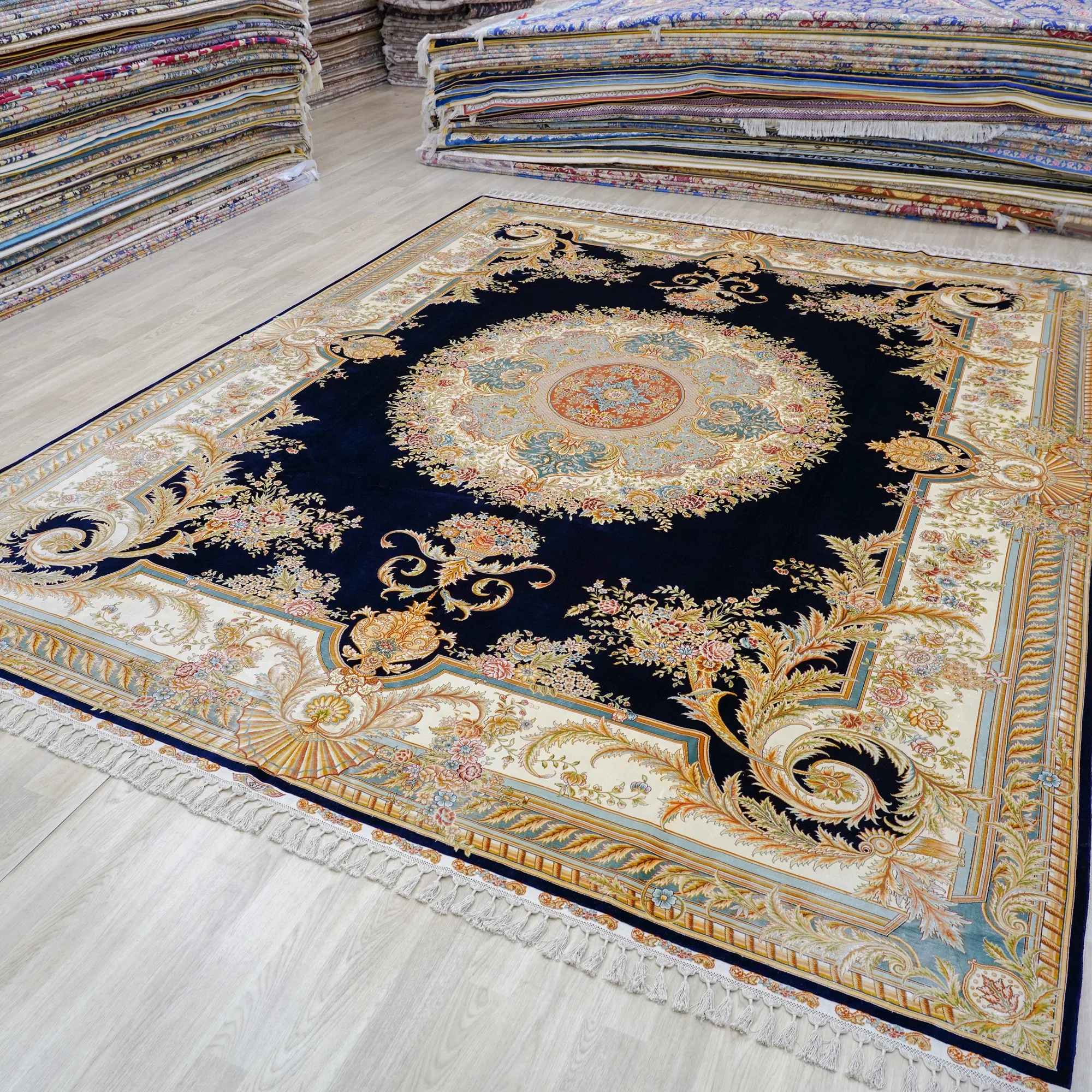 9x12ft Large Vintage Europe Hand Woven  Persian Handmade  Price Customized Turkey Silk Rug