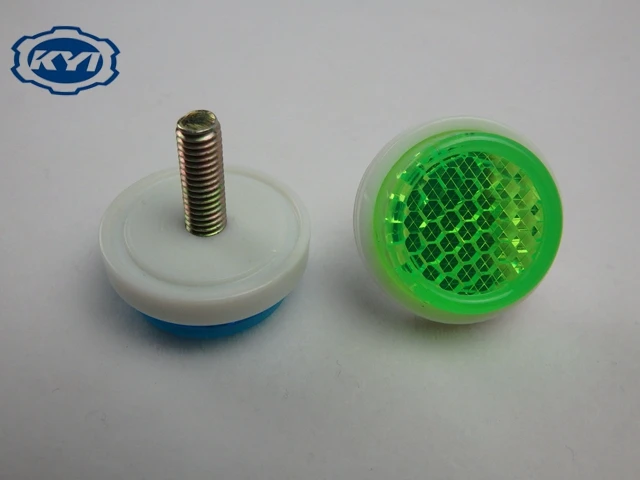 HOT factory price small round red safety road reflector motorcycle parts light reflectors 19.4mm 24.4mm in shanghai of KM216