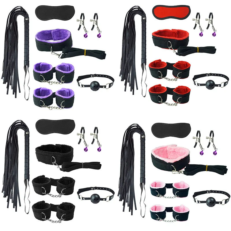 
Sex Women Restraints Kits Bdsm Sex Toys Bondage 7pcs set 