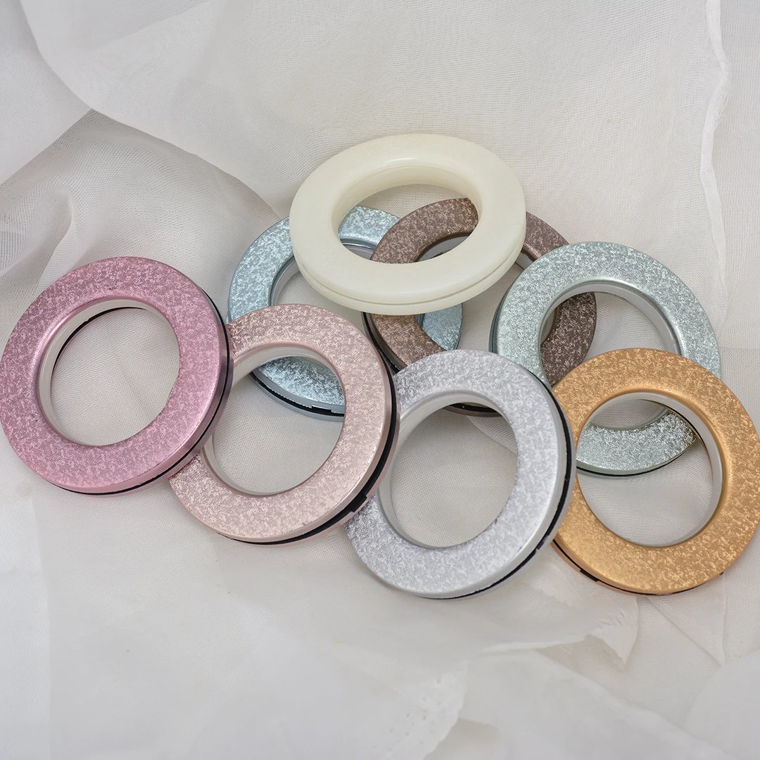 Stardeco Promotion Plastic Eyelet Curtain Mesh Rings Curtain Pole Curtain Tape Rings