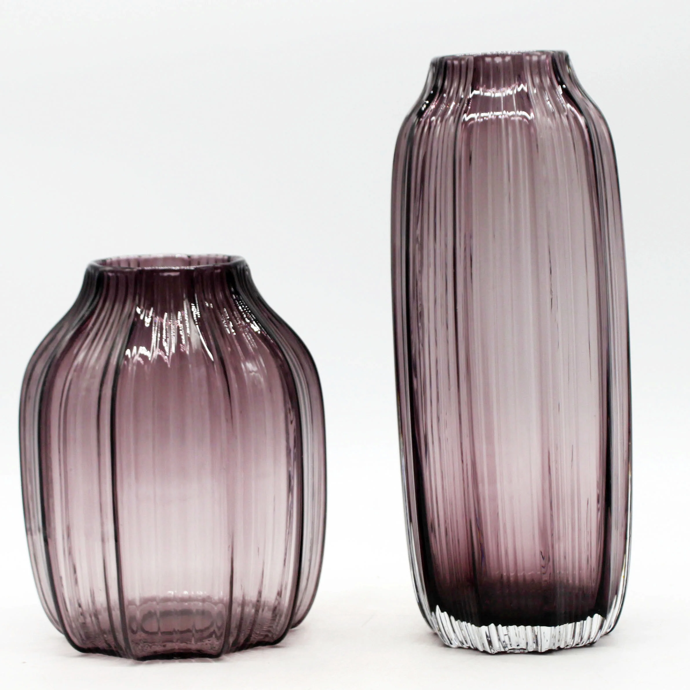 Customized Glass Vase Fantastic Ocean Blue Tabletop Vase Home Hotel Decoration with Crystal Shape Glass Vase for Flowers