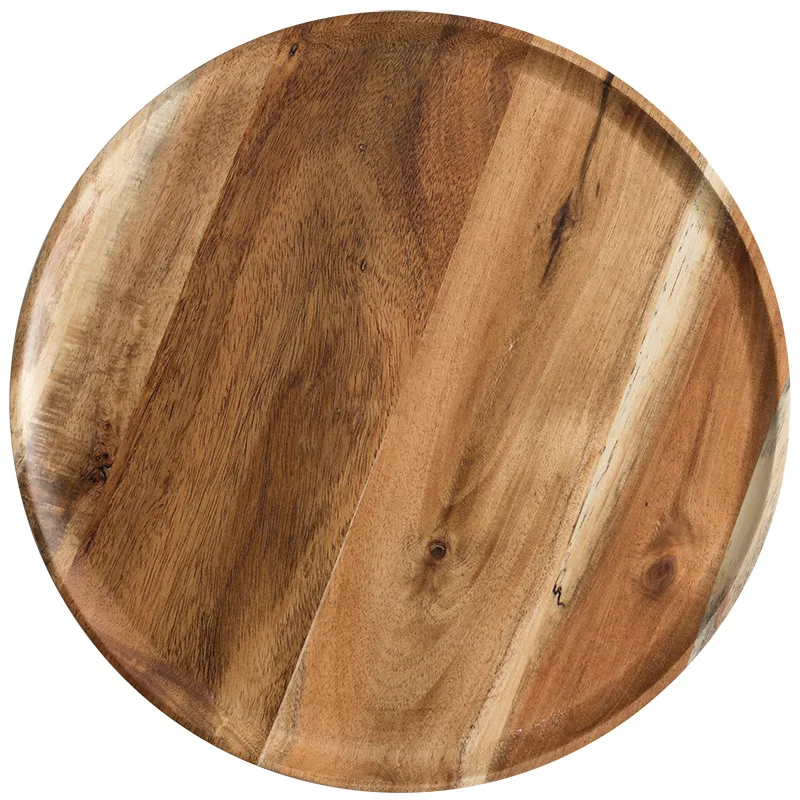 Hot Sale High Quality Wood Dinner Dishes Plates Wooden Dinnerware Restaurant Plates