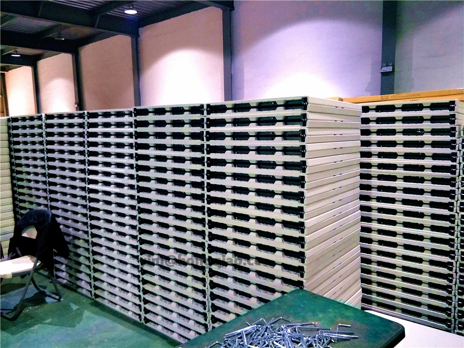 
hotsale portable 6ft 72inch rectangle plastic outdoor camping picnic folding tables with locking 