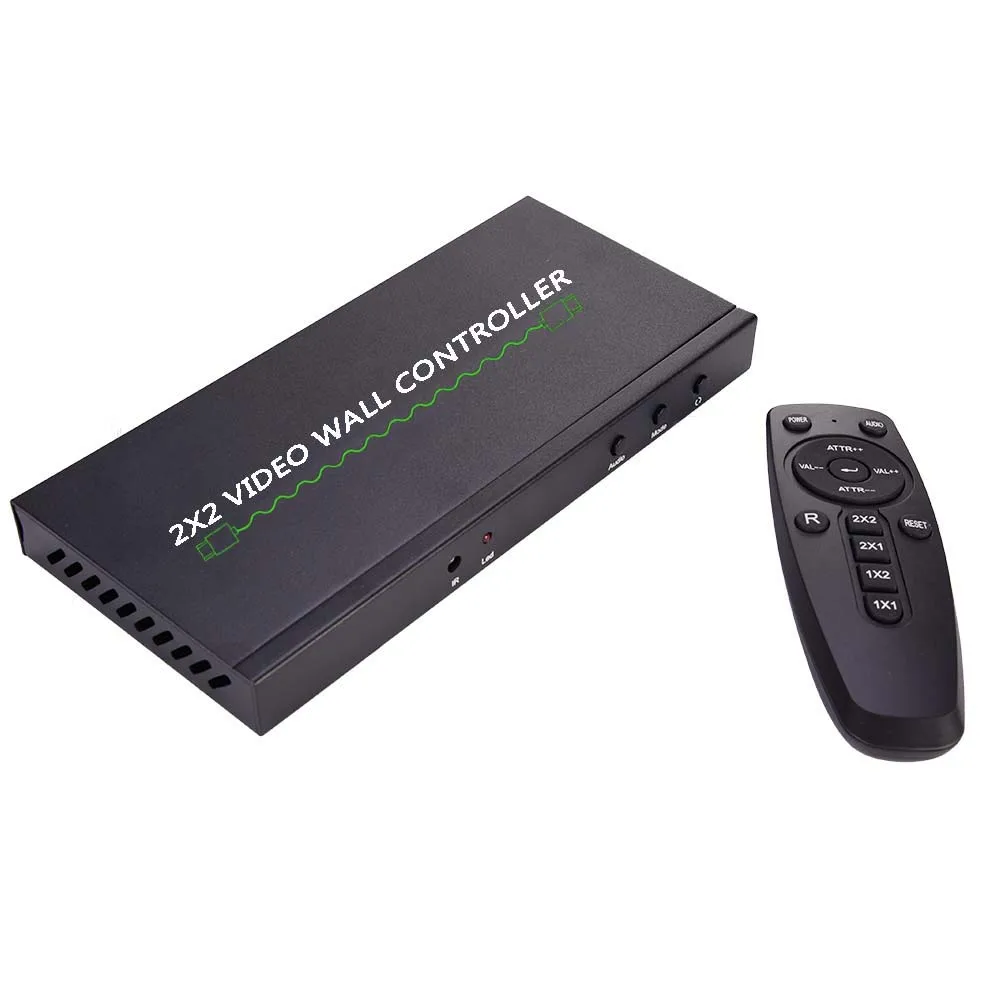 Дешевая цена 4k 30HZ 2x2 1x2 2x1 1x3 1x4 четырехэкранный контроллер видеостены ТВ ЖК-дисплей HDMI мультивьюер процессор