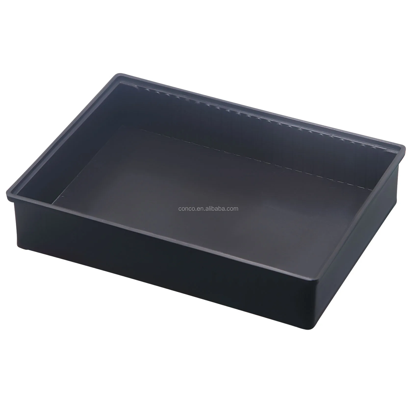ESD black electronic components antistatic tray conductive tray for pcb 225*165*37mm