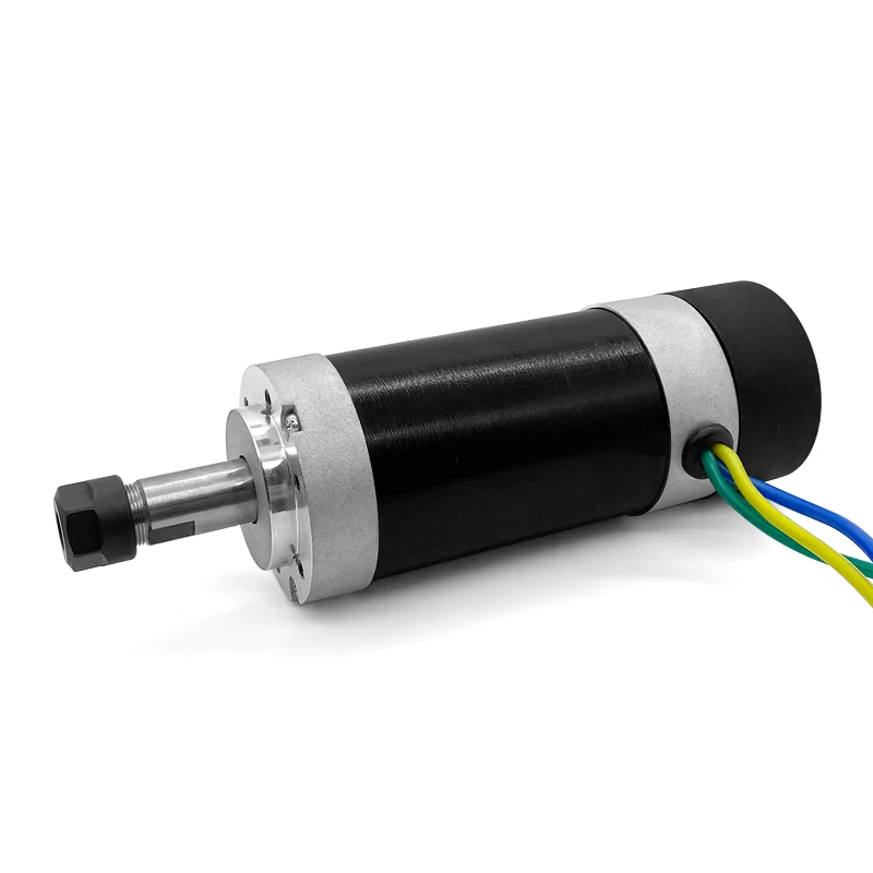 48V 400W Brushless Dc Motor 0.32N.m High rpm 12000rpm Air cooled spindle motor