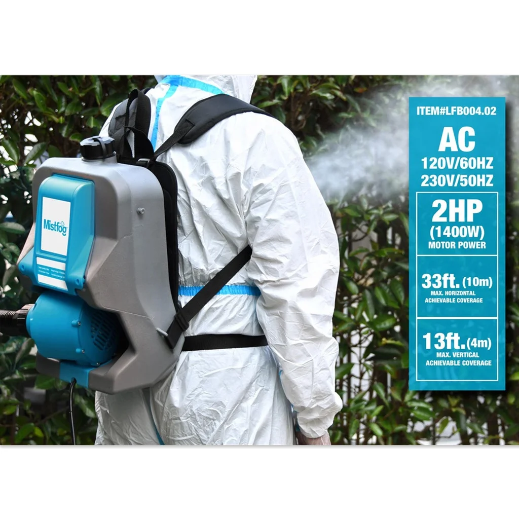 Mistfog 12L AC Electric backpack wire Fogger For Public