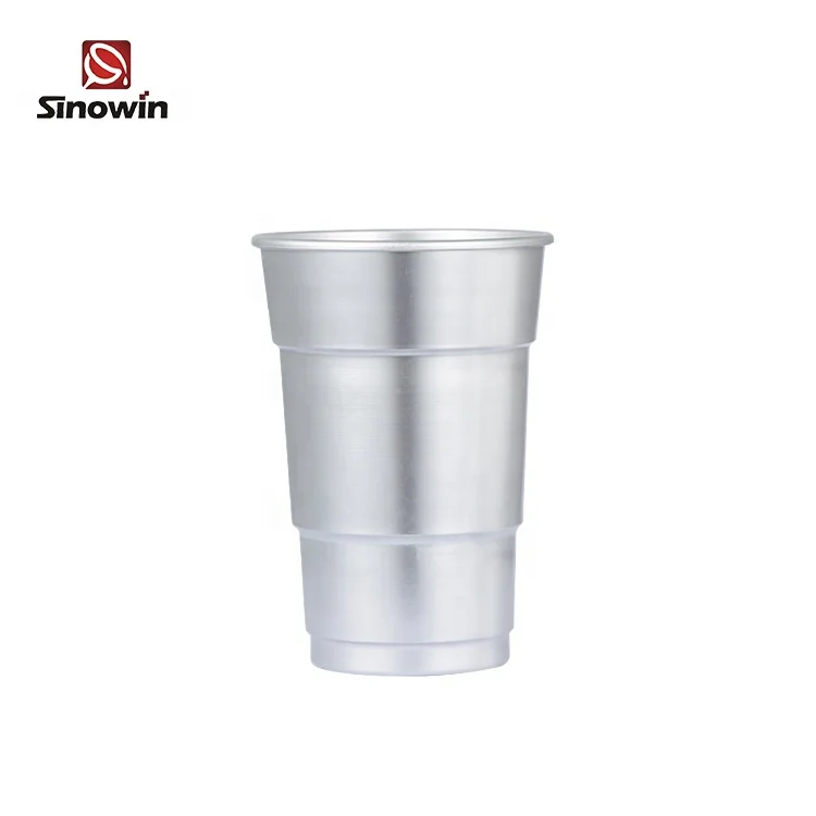 Cheap Custom Protection Reusable Disposable Recyclable Aluminum Cup Outdoor Camping Party Mug Cold Drink Beer Coke Cups