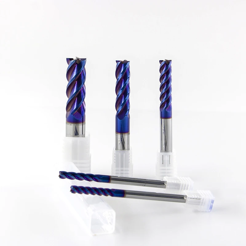 Hrc 60 High Performance Tungsten Carbide 4 Flute Corner Radius Solid Carbide End Mills Milling Cutter Tools For Milling