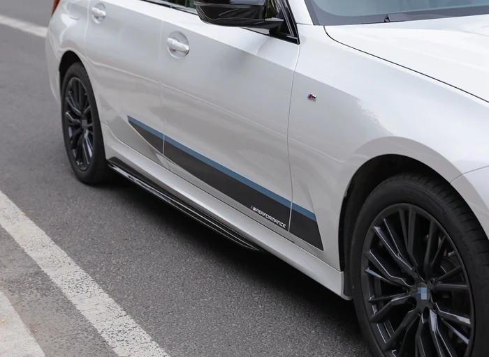 G20 MP Gloss Black Car Side Skirt for BMW 3 Series G20 G28  side skirt body kit edge decoration