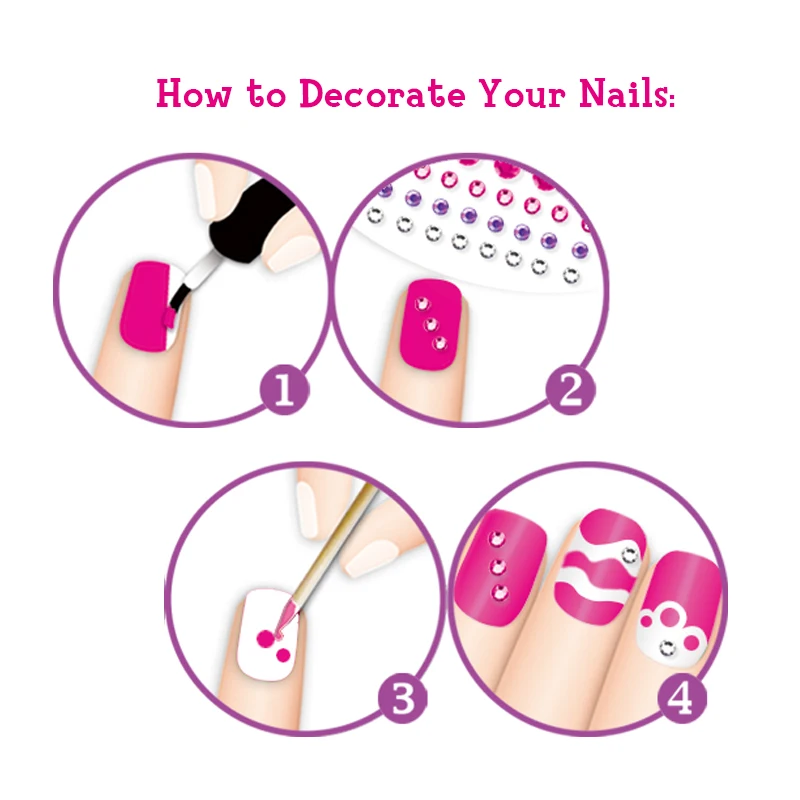 2024 Children makeup  diy kit Kids Nail Polish Set-Best Scented Art peel off Nail polish press on nail