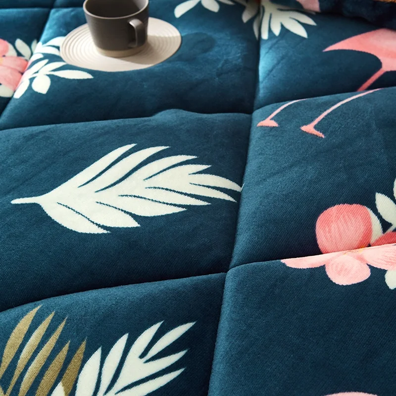 Velvet Bedding Duvet Comforter Queen Sets Luxury Set Winter Oeko-tex Certificate Sherpa Flannel Bedroom Home,hotel Polyester