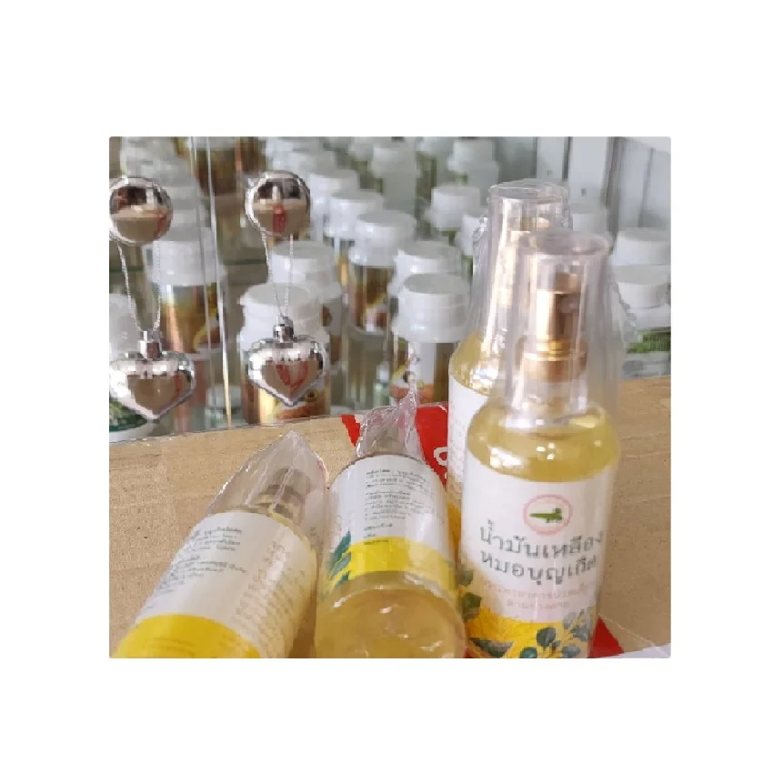 Herbal Oil Massage of Thai Balm for Relief Muscle Aches Pain and Body Relaxation from Green Wealth in Thailand