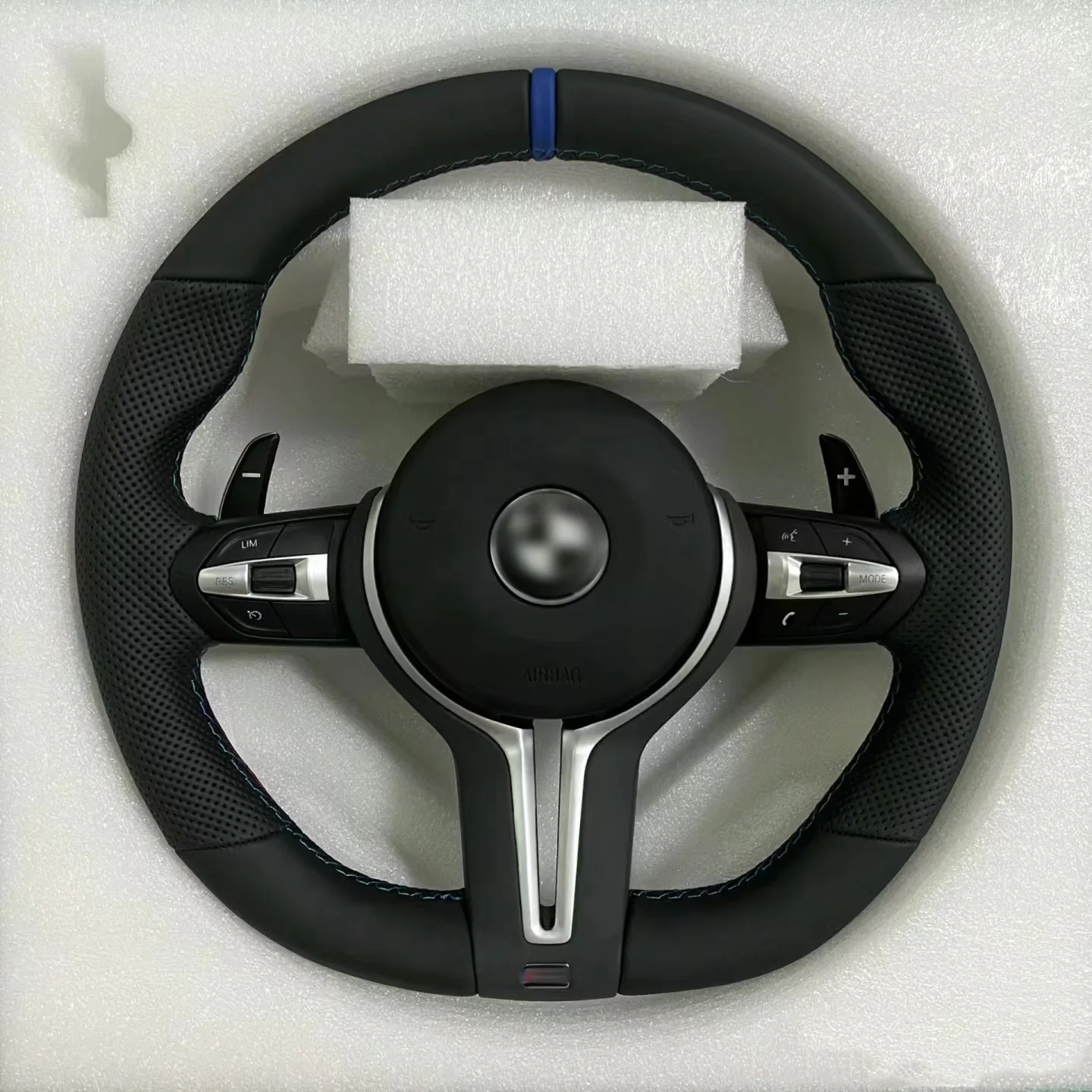 Plug and Play Auto Parts Leather Steering Wheel For BMW F10 M3 M6 M7 M5 BMW E46 E60 E90 E92 M3 G20 G30 g37 Car Accessories