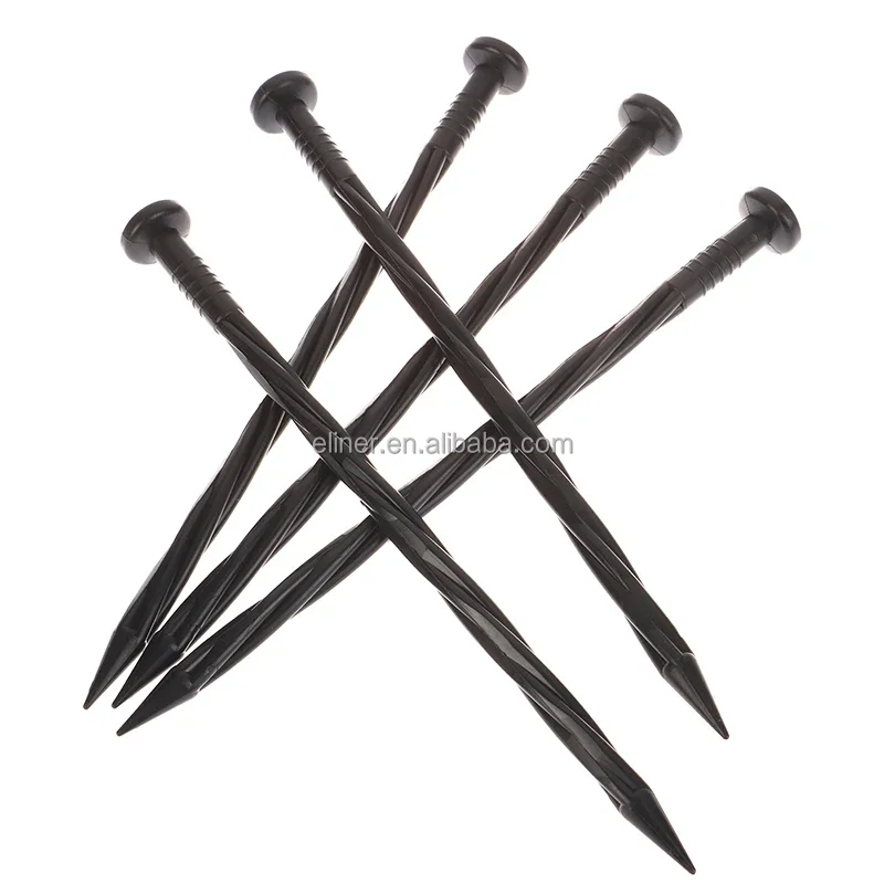 Stakes Metal Landscape Spikes Anchors Paver Edging Weed Barrier Turf Fixation Gadget Strong Durable Pins Plastic for Ground Nail
