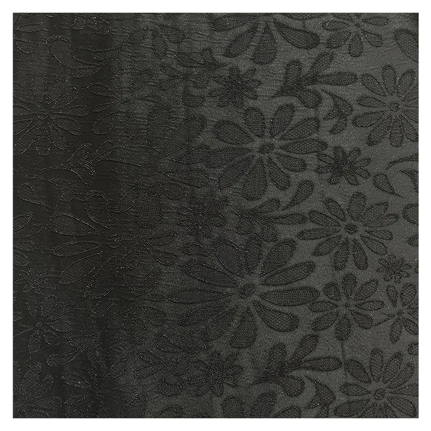 Shao Xing 2023 New Style Spring High Quality Woven Jacquard Fabrictr  Two Ton TR Jacquard Satin  Fabric   Muslim Abaya Fabric