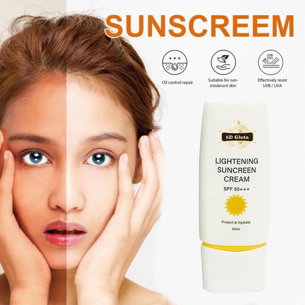 Sunscreen SPF+++ 50 Lightening Cream UV Camera Solar Protection for Body UVA+UVB Sunscreen Lotion sunscreen tanning