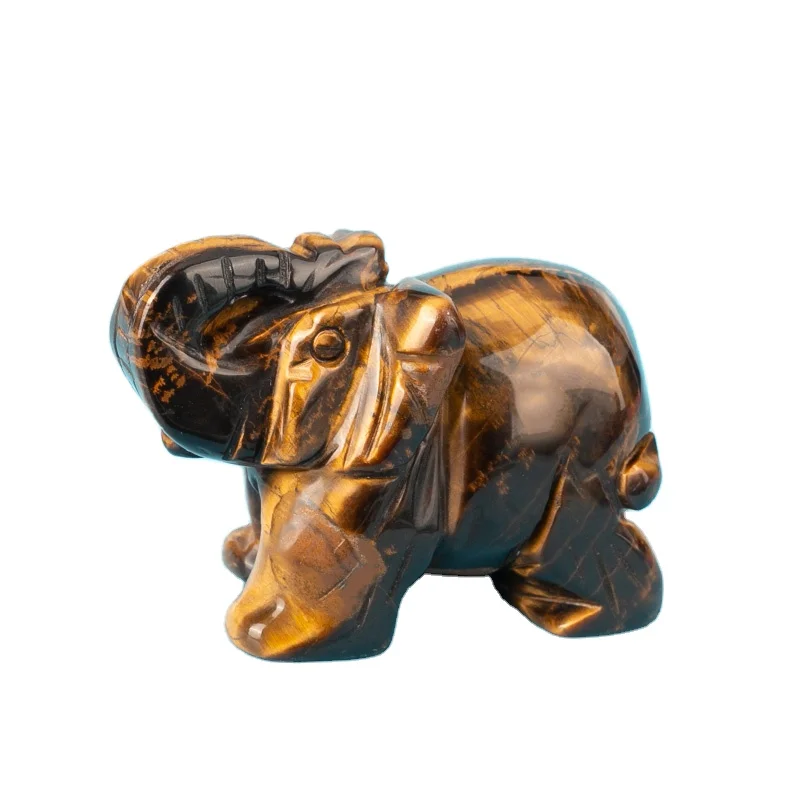 Статуя слона из натурального нефрита 5 см
