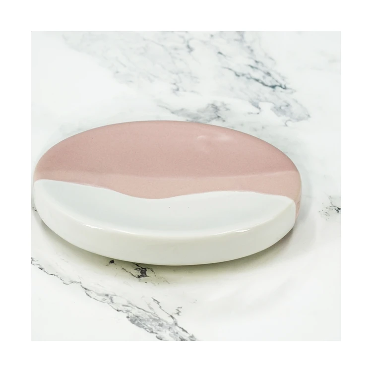 Unique Style Easy Care Cute Colorful And Fun Ceramic 4 Piece Bath Bathroom Table Top Accessories Set