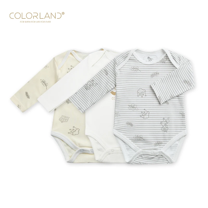Colorland 100% Baby Cloth Newborn to 2 Years Baby Romper with OEKO-TEX Certificate