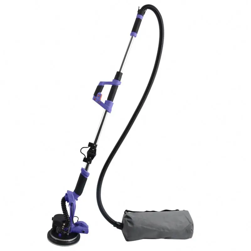 Cheap price hot drywall sander 800W hand drywall sander wall polisher with LED light 6 variable speed foldable style