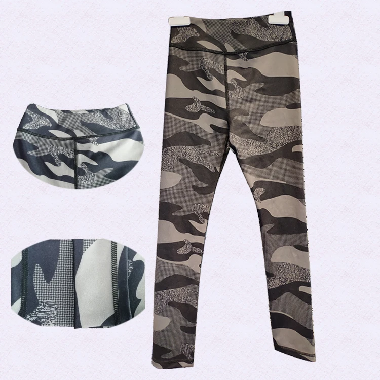 Wholesale camouflage children clothes kids activewear baby bamboo legging sport clothes for girls