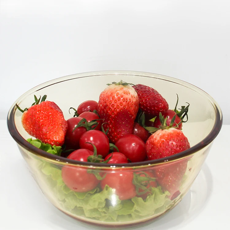 2023 Household light luxury tableware high borosilicate amber glass table set wholesale