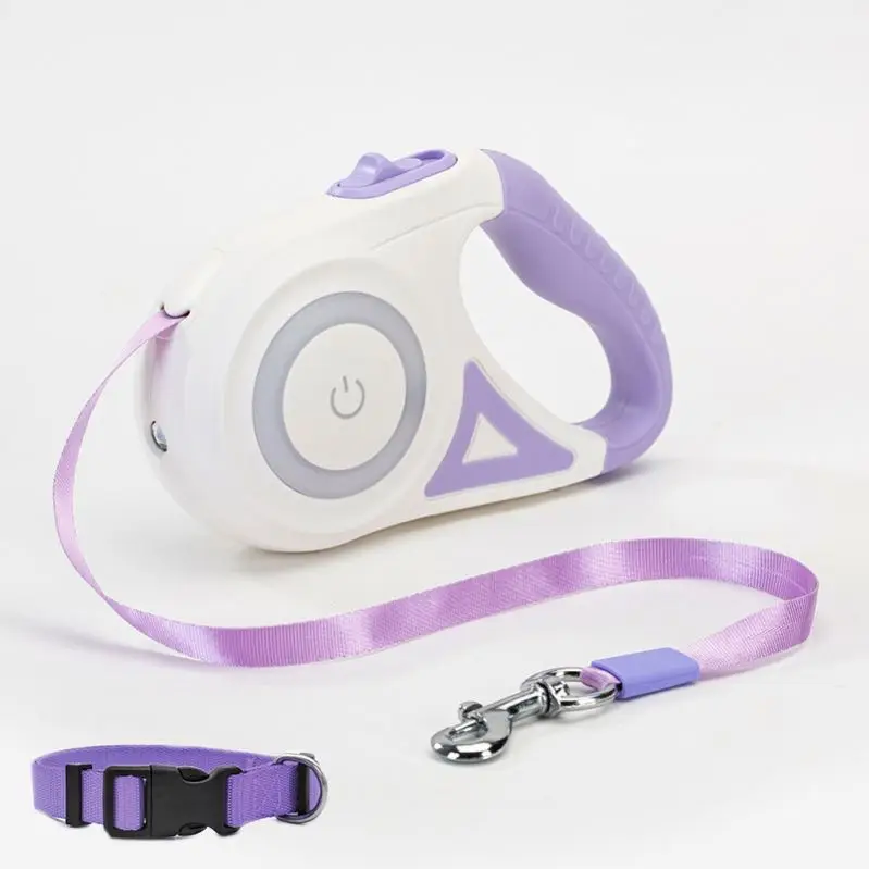 and Collars Plastic Ribbons Orange Purple Animal Green 3M/5M Nylon Dogs Easy and Simple To Handle Retractable Dog Leashes M23