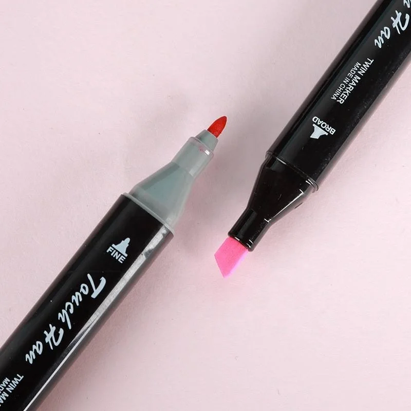 Hot Sales Dual Tip Alcohol Based Graffiti Marker 60 80 168 262 Colors Permanent Twin Color Painting Art Drawing Marker Pen Set