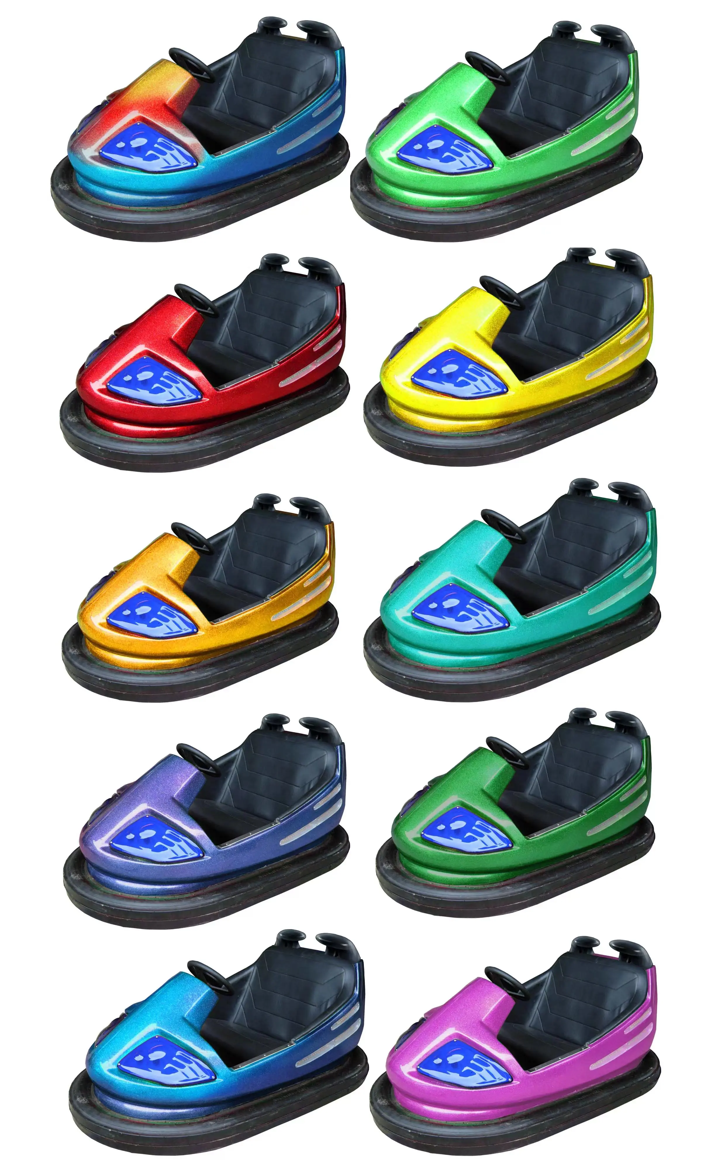 Indoor/Outdoor Bumper Cars for Kids Auto Scooter Go Kart from Amusement Park Rides Fiberglass Material 48v Voltage for Sale