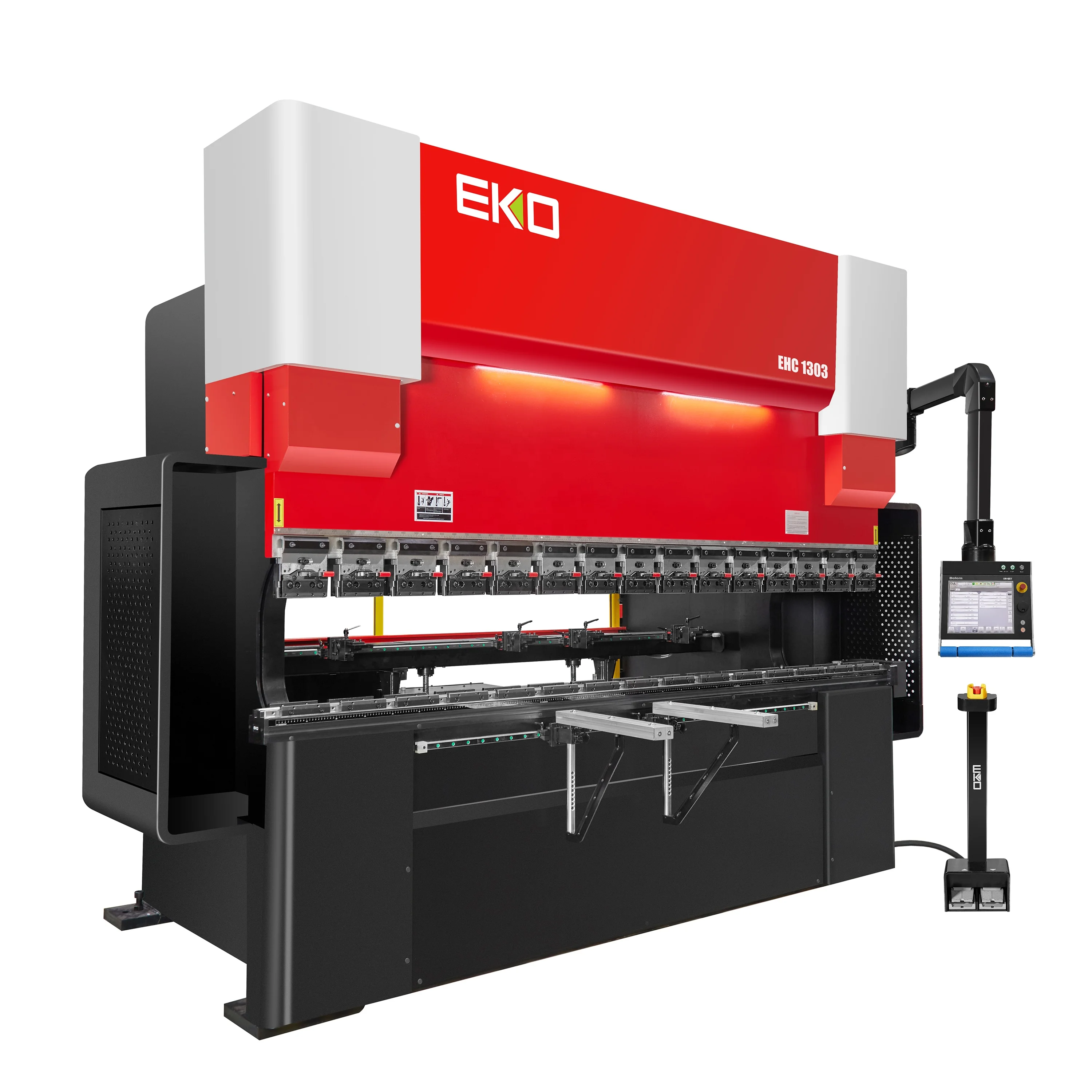 Fully Automatic Eko EHII1303 6+1Axis 130T CNC Hydraulic Press Brake 130t Sheet Metal Servo Machine Aluminum Core Motor Pump Gear