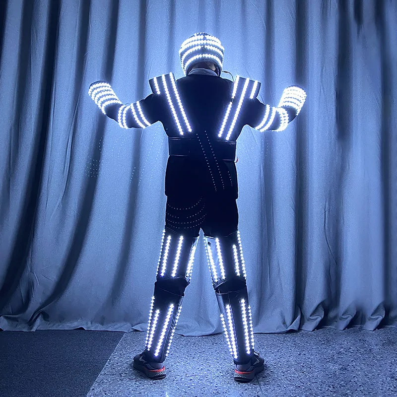 Led Robot Costume for Parties Dancer Led Costume Performance Suits for Night Club