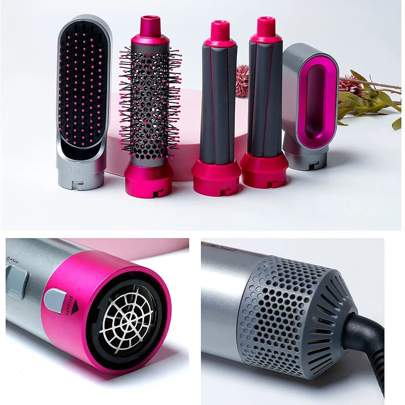 Silk Professional Straightening Brush Automatic Hair Curler Hot Air Comb