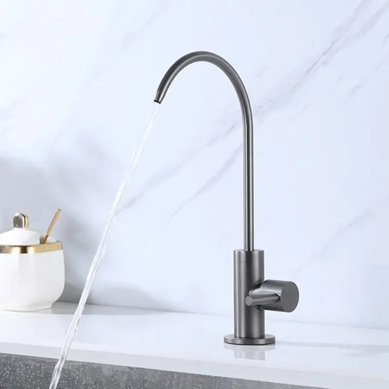 Kaiping Factory Wholesale Kitchen Stainless Steel SS304 Drinking Water Faucet Water Filter Purifier Faucet Tap