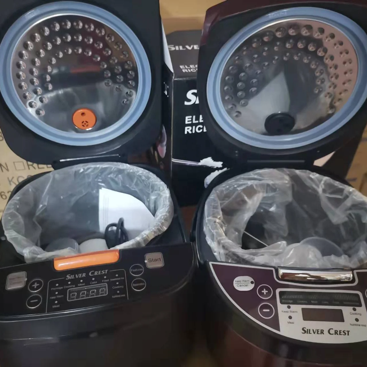 OEM Wholesale 5L 13cups 900W Square Shape Smart Multi Electric Rice Cooker with Time Preset Function Hot Selling